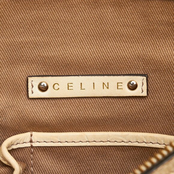 Celine Macadam Tote Handbag in Brown Canvas Leather Ladies - Picture 6 of 11